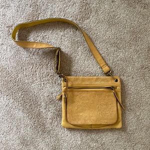 Vintage Fossil Leather Satchel Bag